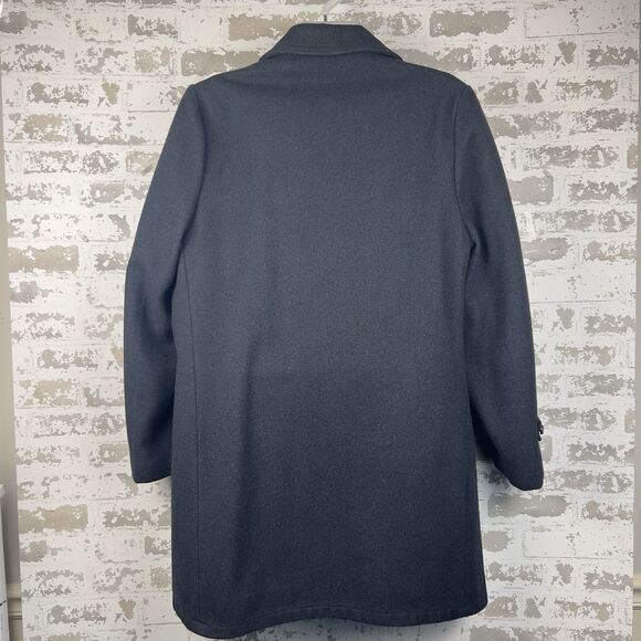 Vtg‎ Ace Sportswear Wool Over Coat Men’s 42 Charcoal Blue Undertones Tweed Lined - Picture 2 of 16